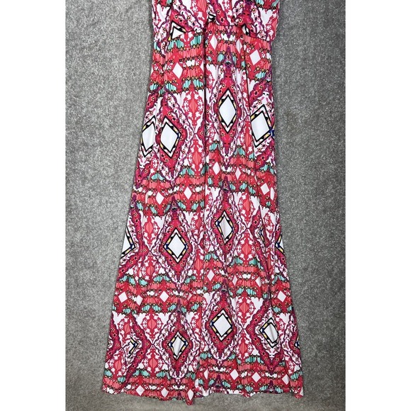 Bisou Bisou Maxi Dress Womens Size 12 Stretch Sleeveless Racerback Elastic Waist - Picture 8 of 11